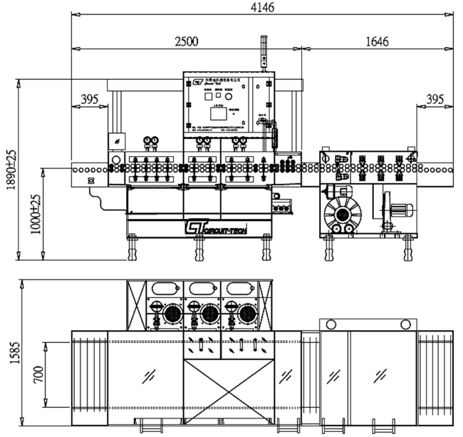 Линия снятия металлорезиста (одностадийная) мод. Tin stripping line производства ф. Circuit-Tech (КНР)