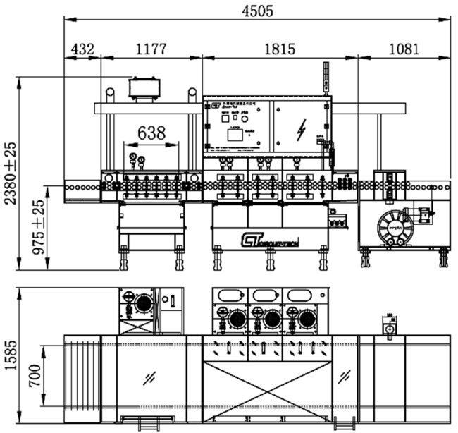 Линия подготовки поверхности мод. Preparation before HAL line производства ф. Circuit-Tech (КНР)