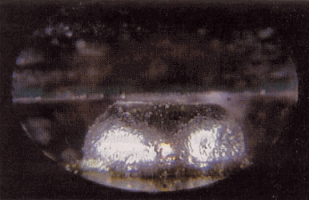  «Коллапс» шарика в момент пайки микросхемы